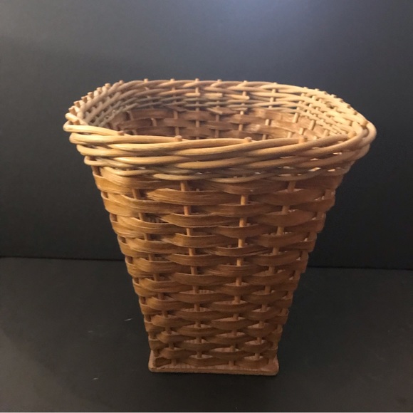 Rattan basket 11” tall - Picture 2 of 6